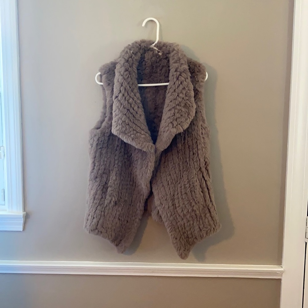 Faux fur vest